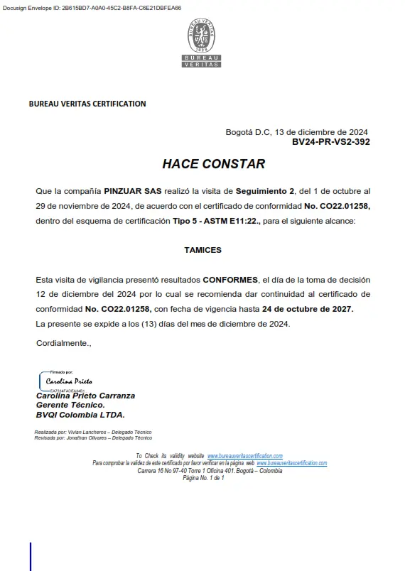 Constancia producto CO22.01258