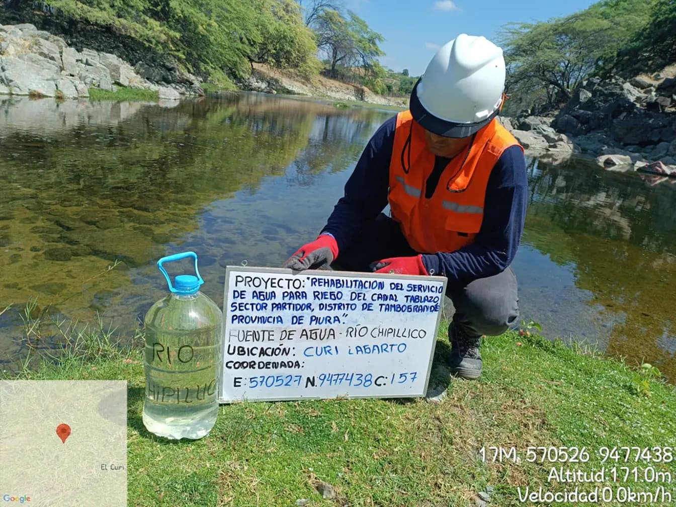  Servicio de agua para riego del canal Tablaza 